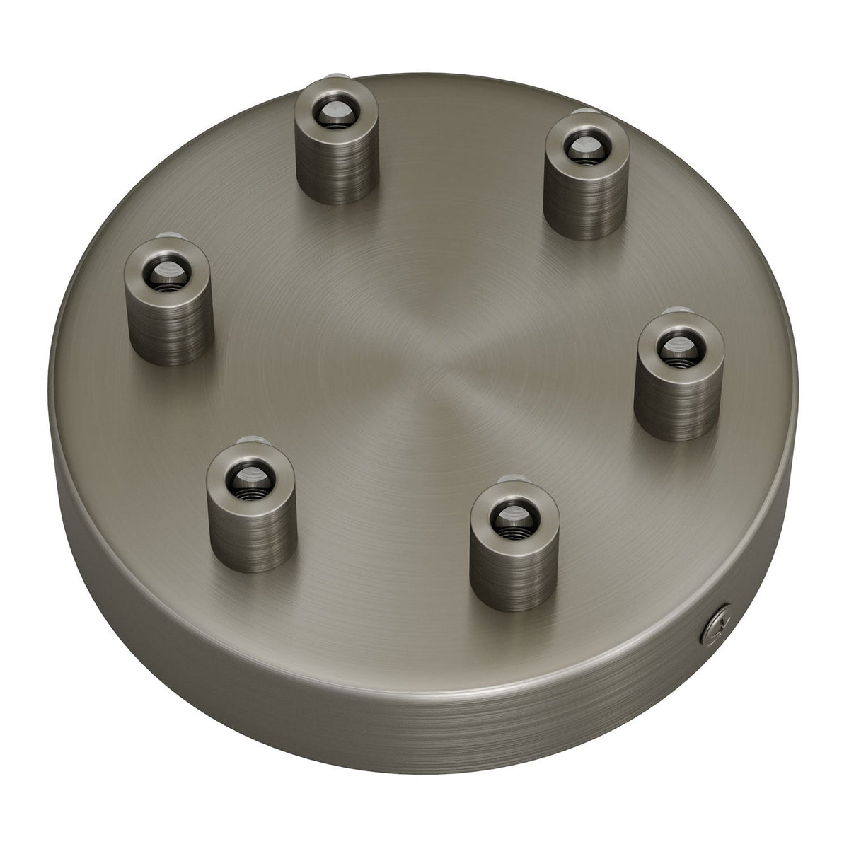Zylinderförmiges Baldachin-Kit aus Metall mit 6 Bohrungen – Satin-Titan – Ansicht 6