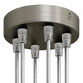 Zylinderförmiges Baldachin-Kit aus Metall mit 6 Bohrungen – Satin-Titan