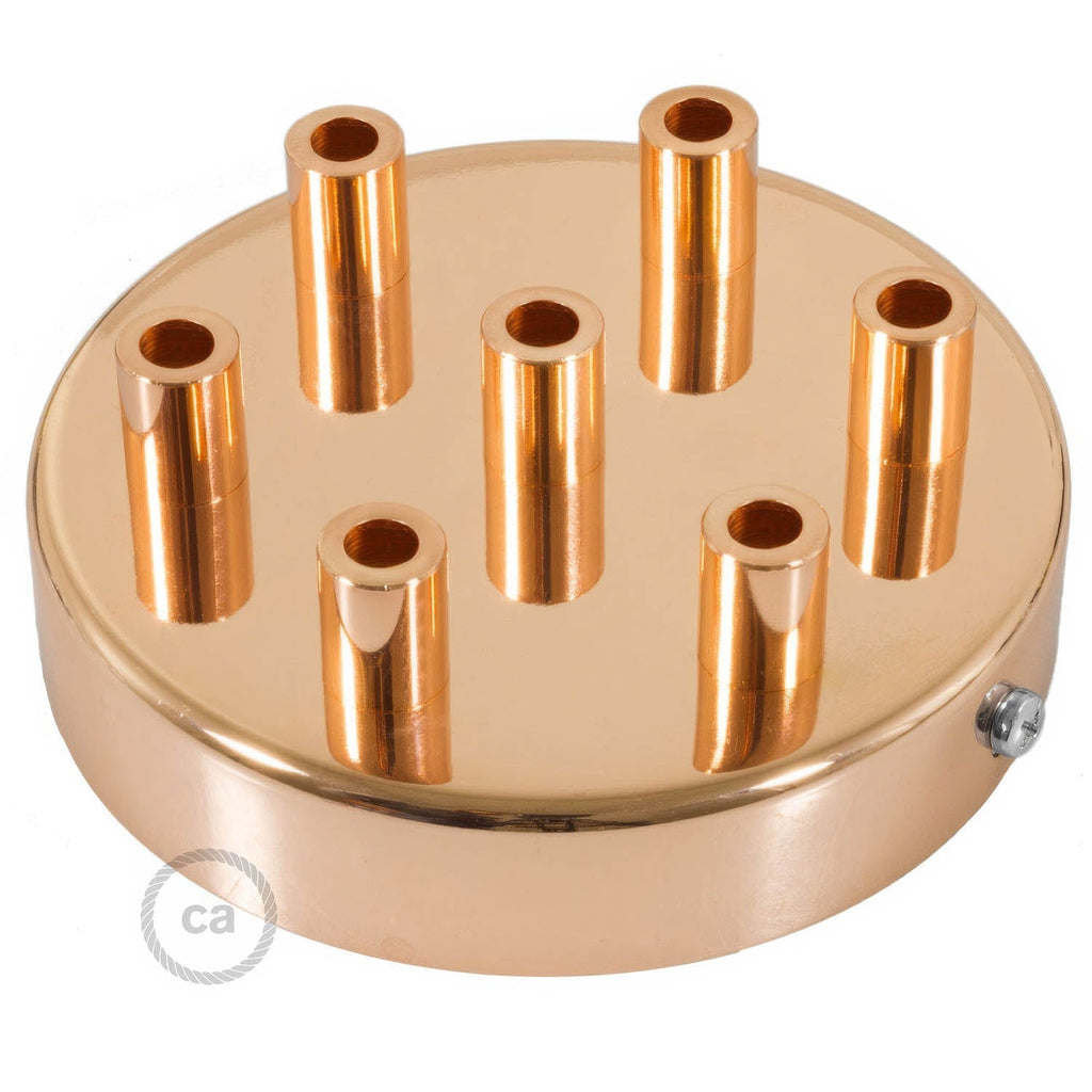 Zylindrischer Rosetten-Kit aus Metall mit 7 Löchern – Kupfer – Ansicht 7
