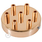 Zylindrischer Rosetten-Kit aus Metall mit 7 Löchern – Kupfer – Ansicht 7