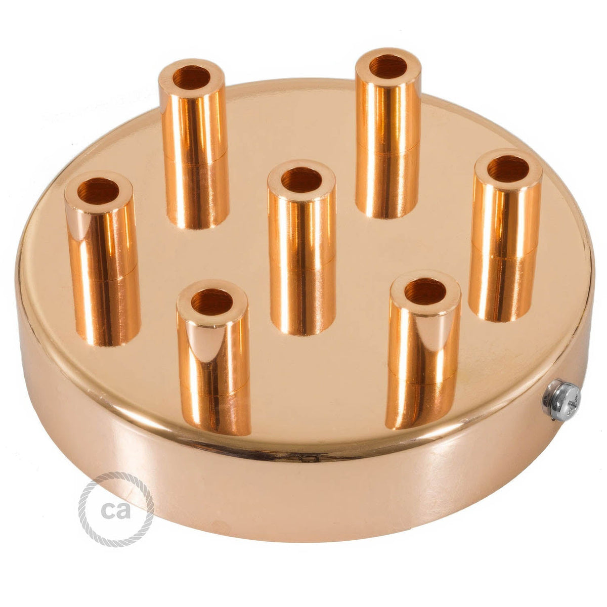 Zylindrischer Rosetten-Kit aus Metall mit 7 Löchern – Kupfer – Ansicht 7