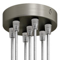 Zylindrisches Baldachin-Set aus Metall mit 7 Löchern – Satiniertitan
