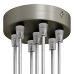 Zylindrisches Baldachin-Set aus Metall mit 7 Löchern – Satiniertitan
