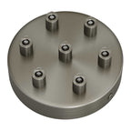 Zylindrisches Baldachin-Set aus Metall mit 7 Löchern – Satiniertitan – Ansicht 7