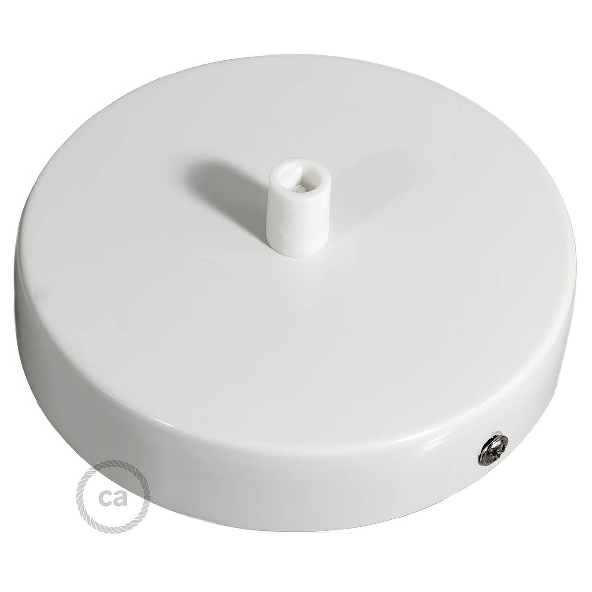 Zylindrisches Metallschirm-Kit – Glanzweiß – Ansicht 7