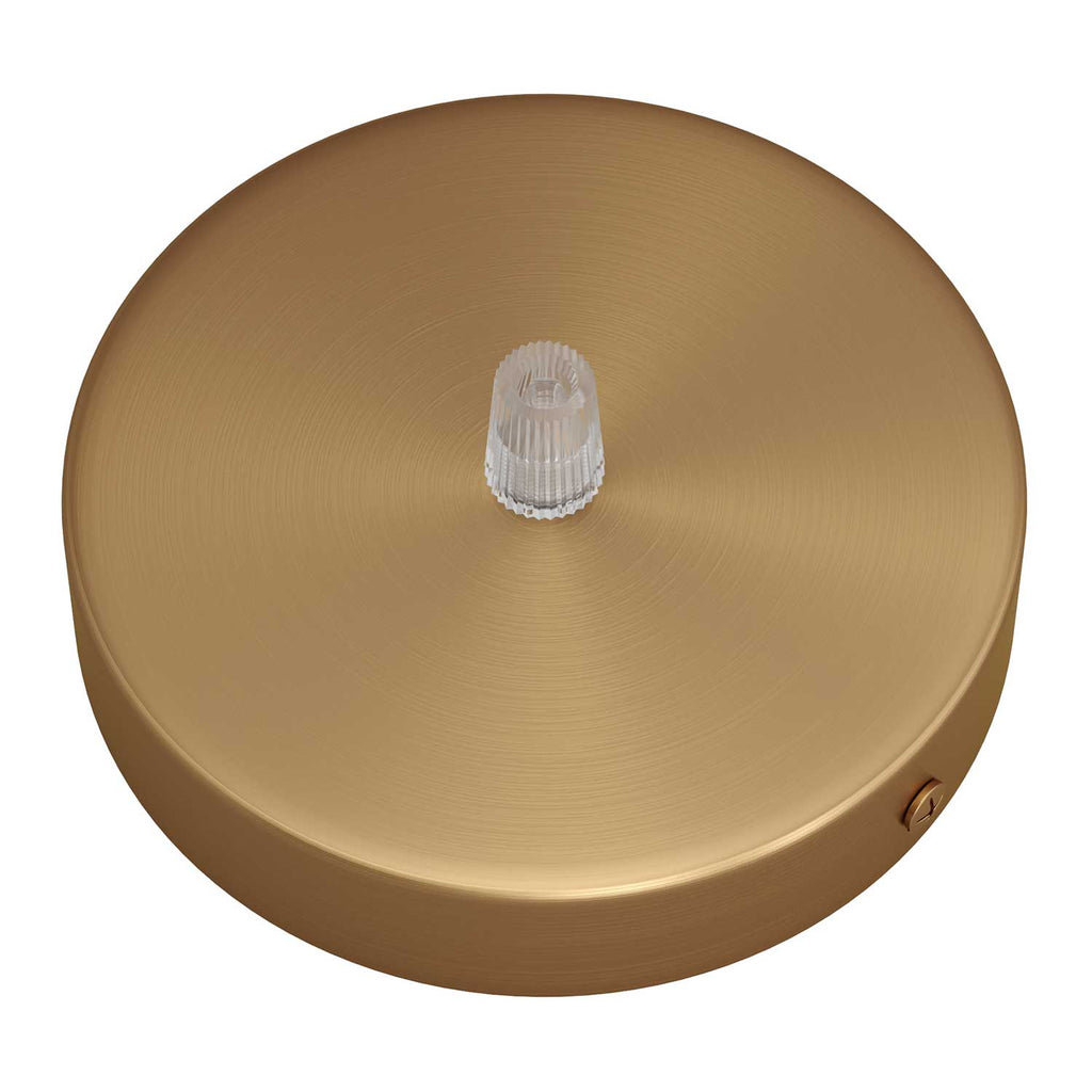 Zylindrisches Deckenrosen-Kit aus Metall – Satiniertes Bronze – Ansicht 2
