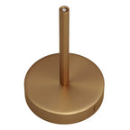 Zylinderförmiges Lampenbaldachin-Kit aus Metall mit 15 cm Textilkabel-Zugentlastung – Satinbronze – Ansicht 2