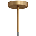 Zylinderförmiges Lampenbaldachin-Kit aus Metall mit 15 cm Textilkabel-Zugentlastung – Satinbronze