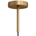 Zylinderförmiges Lampenbaldachin-Kit aus Metall mit 15 cm Textilkabel-Zugentlastung – Satinbronze