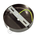 Zylindrisches Metallbaldachin-Kit mit 15 cm Kabelzugentlaster - Schwarz Perle – Ansicht 4