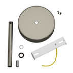 Zylindrisches Metallbaldachin-Kit mit 15 cm Kabelzugentlaster - Schwarz Perle – Ansicht 3