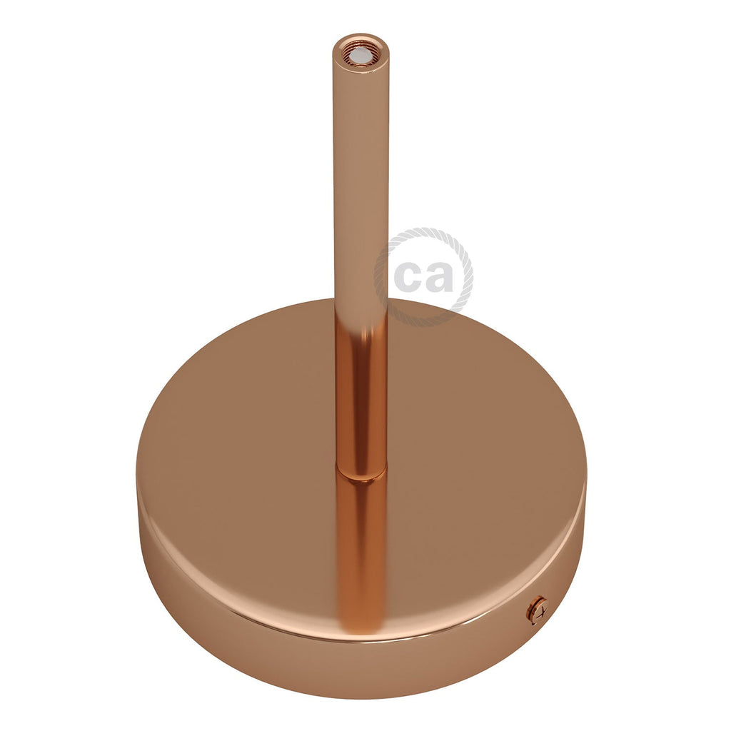 Zylindrisches Baldachin-Kit aus Metall mit 15 cm Zugentlastung – Kupfer – Ansicht 2