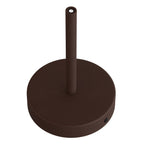 Zylindrisches Metalldeckenbaldachin-Set mit 15 cm Kabelklemme – Dunkel rostfarben lackiert – Ansicht 2