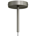 Zylindrisches Lampenbaldachin-Set aus Metall mit 15 cm Kabelzugentlastung – Satin-Titan
