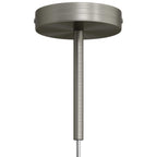 Zylindrisches Lampenbaldachin-Set aus Metall mit 15 cm Kabelzugentlastung – Satin-Titan