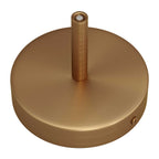 Zylinderförmiges Baldachin-Set aus Metall mit 7 cm Kabelklemme – Satiniertes Bronze – Ansicht 2