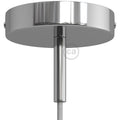 Zylinder-Baldachin-Kit aus Metall mit 7-cm-Kabelklemme – Chrom