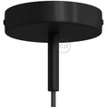 Zylindrisches Baldachin-Kit aus Metall mit 7-cm-Zugentlastung – Schwarz