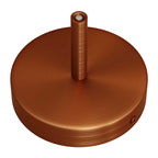 Zylindrisches Baldachin-Kit aus Metall mit 7 cm Kabelzugentlastung – Satin-Kupfer – Ansicht 2