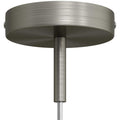 Zylindrisches Metallbaldachin-Kit mit 7 cm Klemmdurchführung – Satiniertes Titan