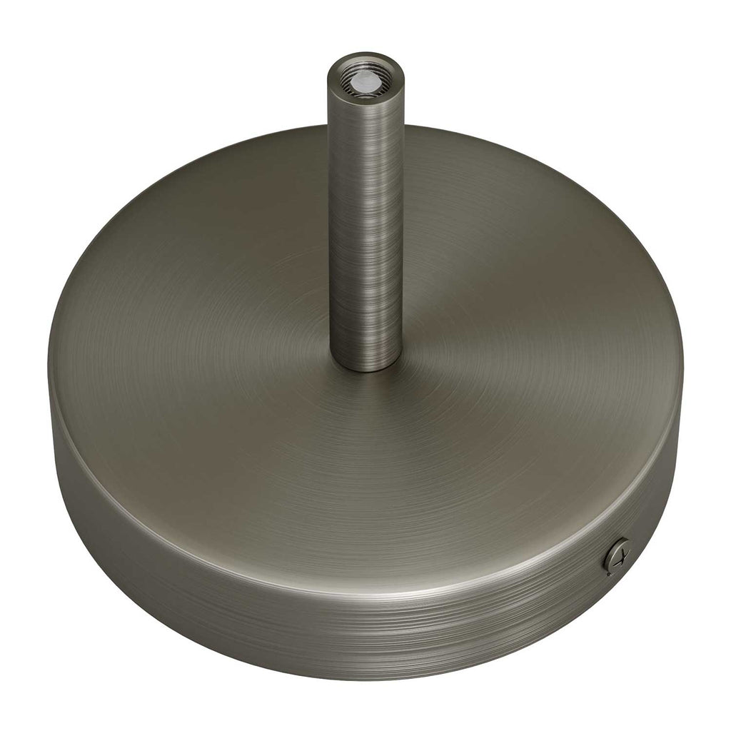 Zylindrisches Metallbaldachin-Kit mit 7 cm Klemmdurchführung – Satiniertes Titan – Ansicht 2