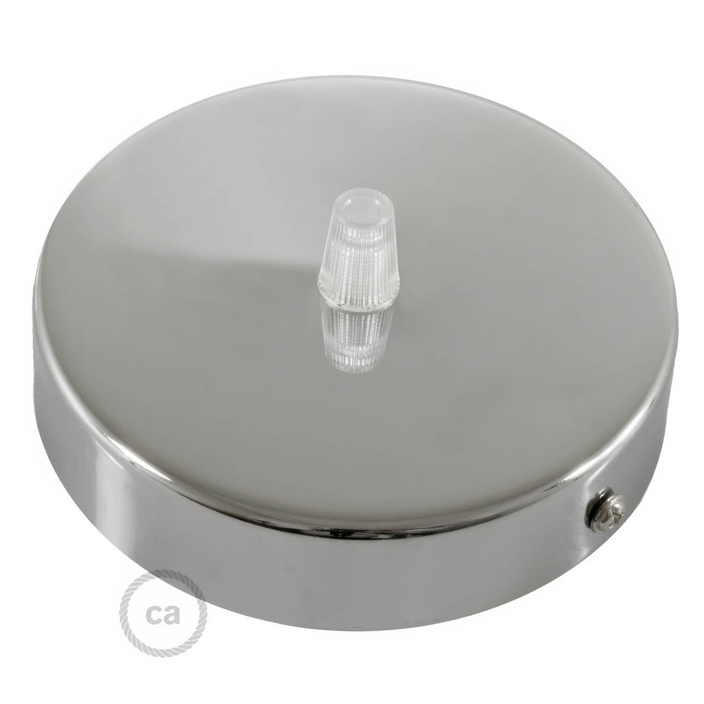 Zylindrisches Baldachin-Kit aus Metall - Chrom – Ansicht 2