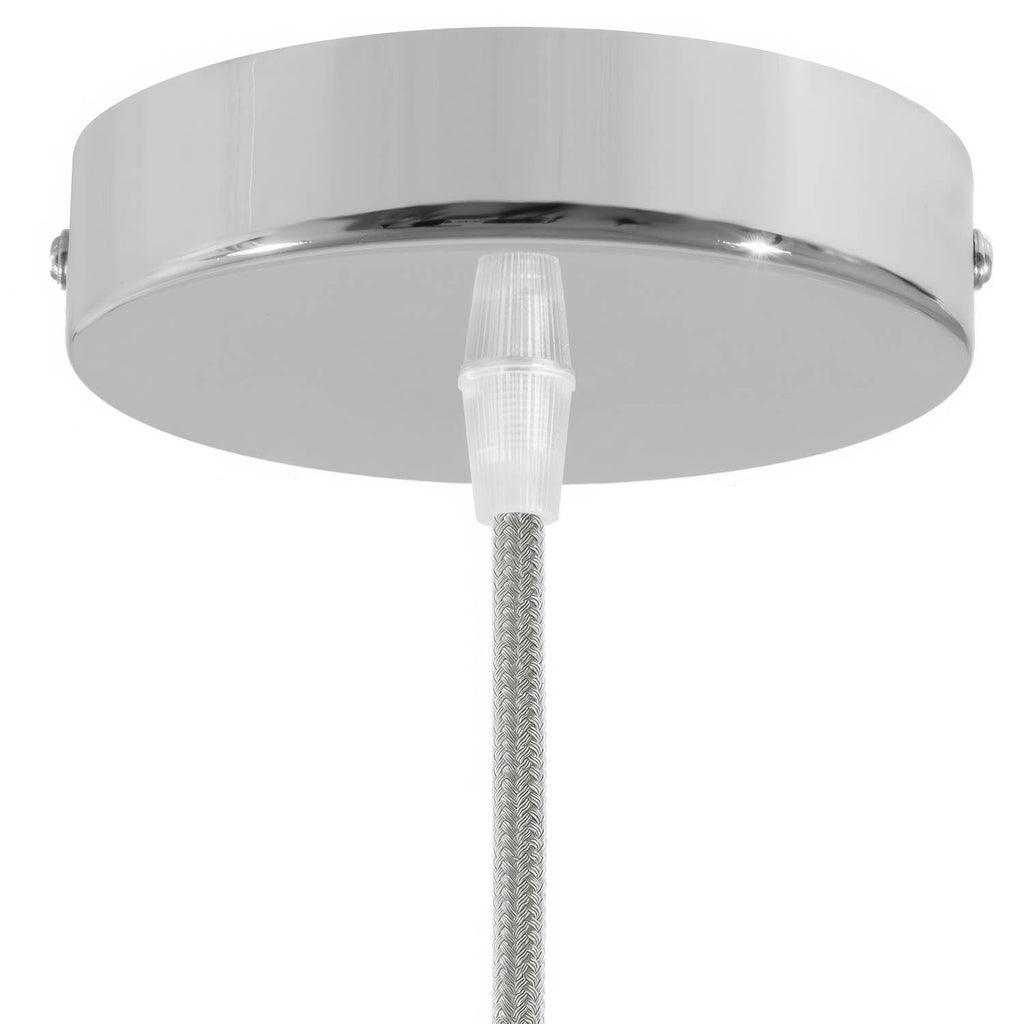 Zylindrisches Baldachin-Kit aus Metall - Chrom