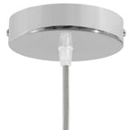 Zylindrisches Baldachin-Kit aus Metall - Chrom