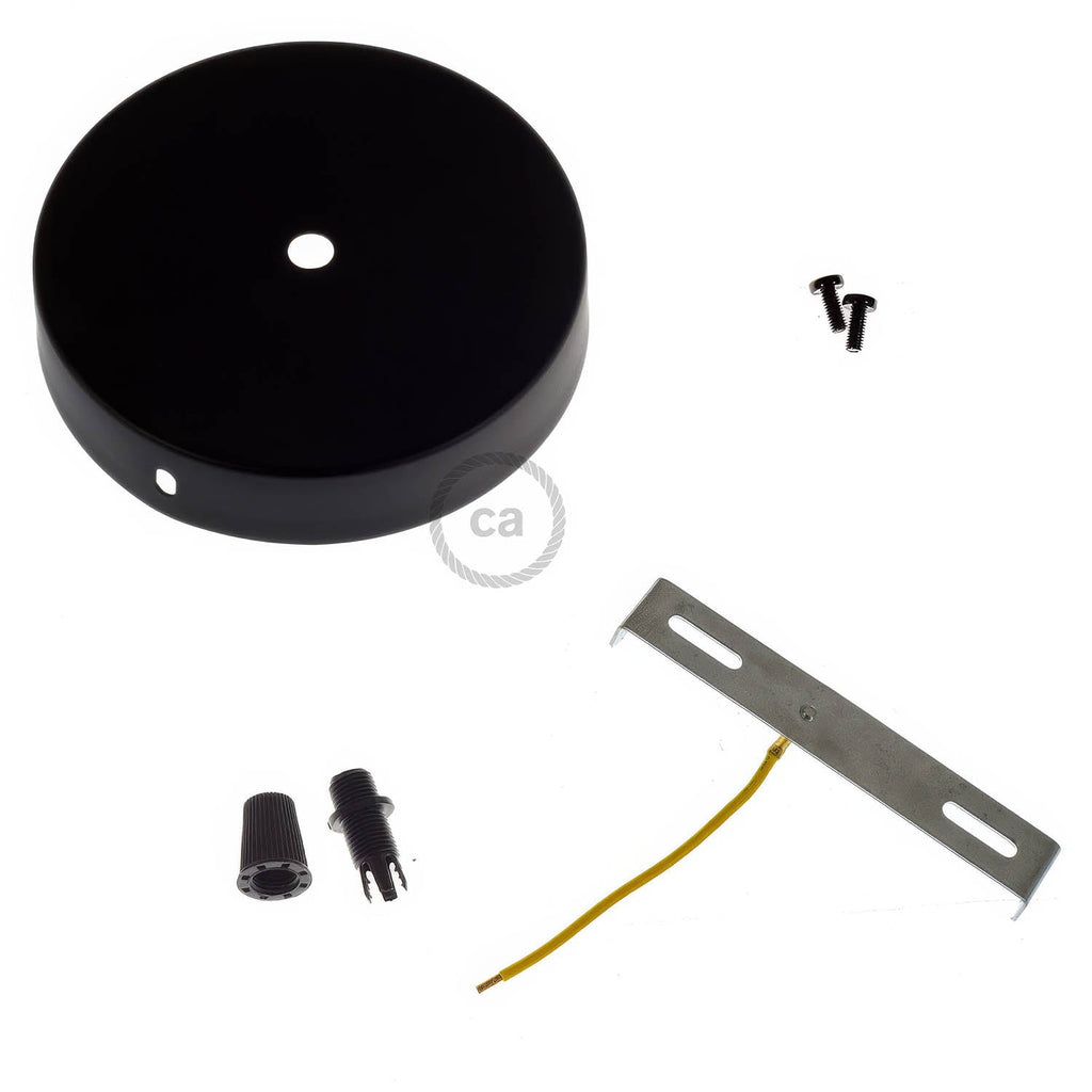 Zylindrisches Metall-Baldachin-Kit - Schwarz – Ansicht 3