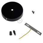 Zylindrisches Metall-Baldachin-Kit - Schwarz – Ansicht 3