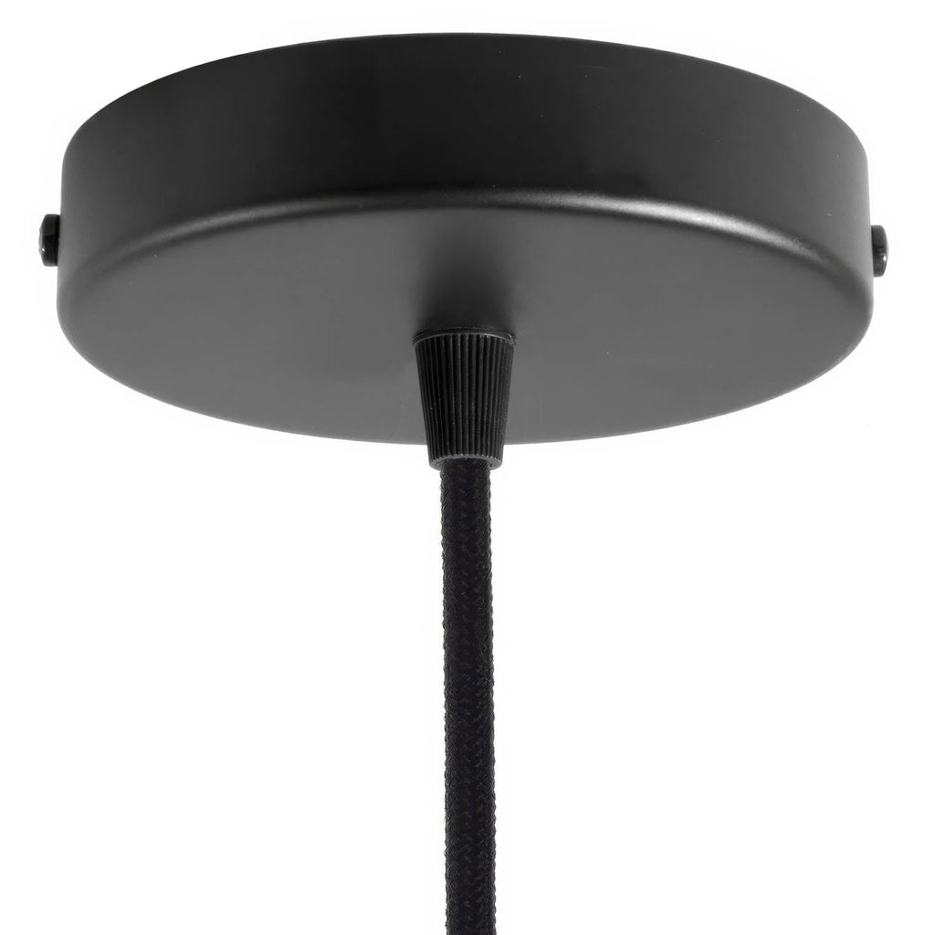 Zylindrisches Metall-Baldachin-Kit - Schwarz