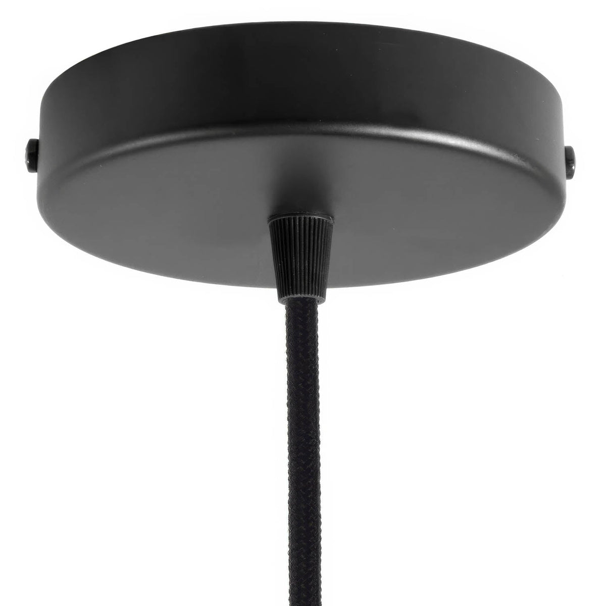 Küche Single Schwarz – Zylindrisches Metall-Baldachin-Kit - Schwarz