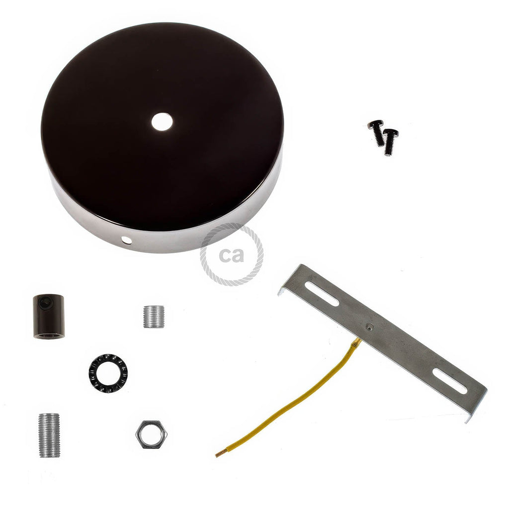 Zylindrisches Metall-Baldachin-Kit – Perlenschwarz – Ansicht 8