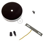 Zylindrisches Metall-Baldachin-Kit – Perlenschwarz – Ansicht 3