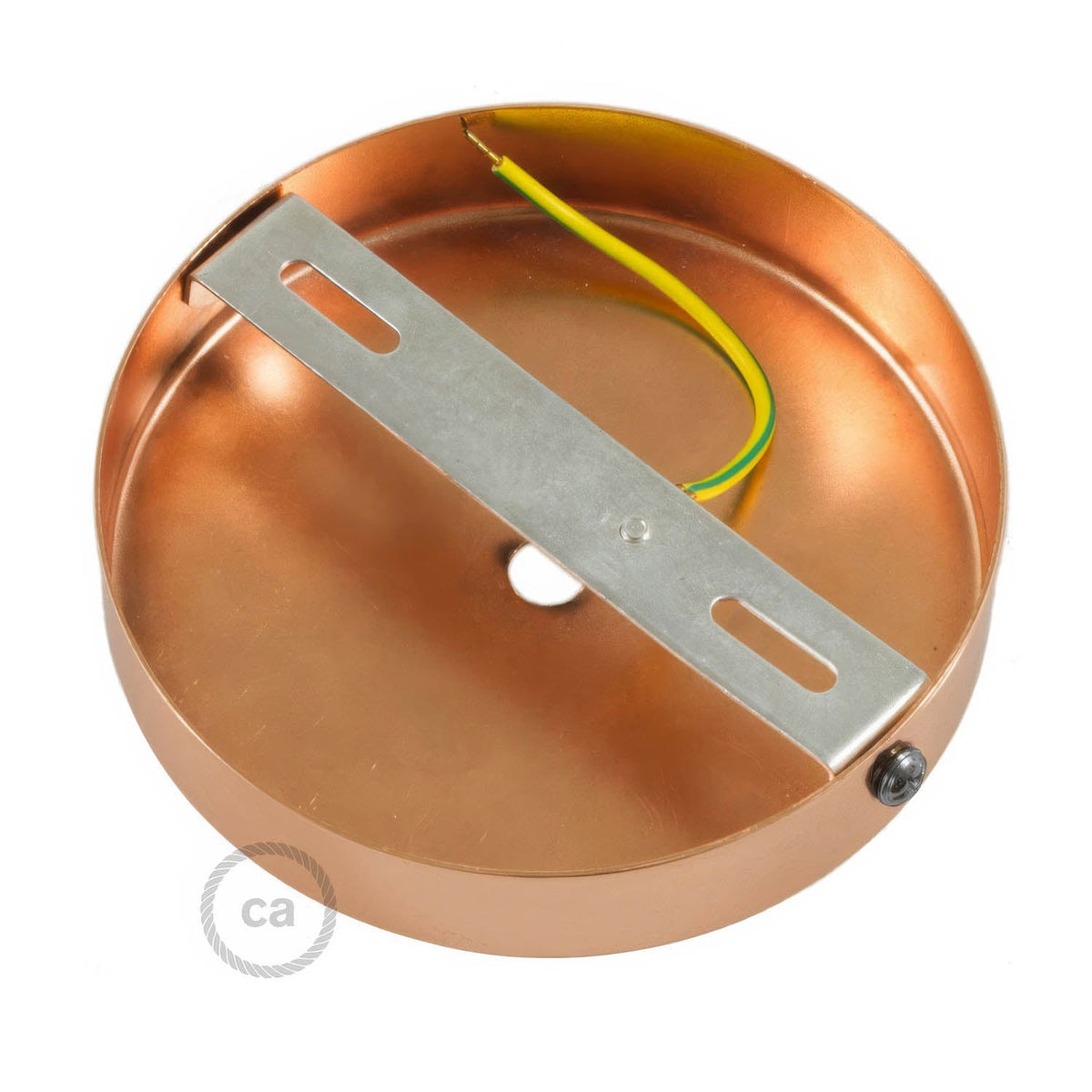 Zylindrischer Baldachin aus Metall – Kupfer – Ansicht 4