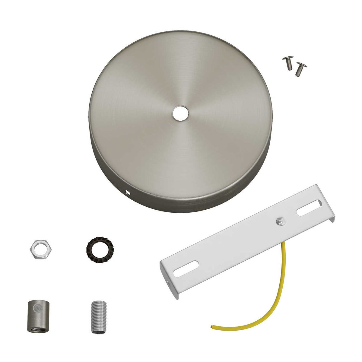 Baldachin-Kit, zylindrisch, aus Metall – Satin-Titan – Ansicht 8