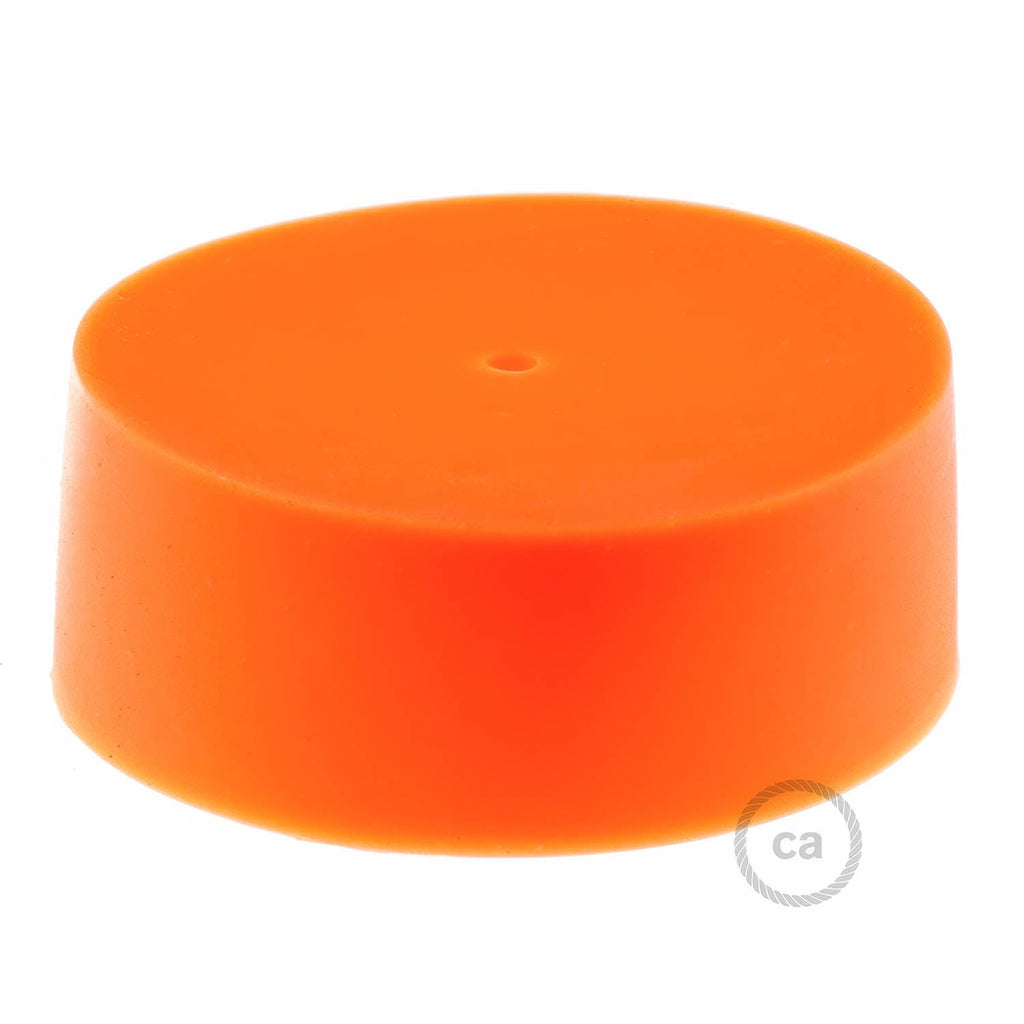Kit Lampenbaldachin zylindrisch aus Silikon - Orange – Ansicht 2