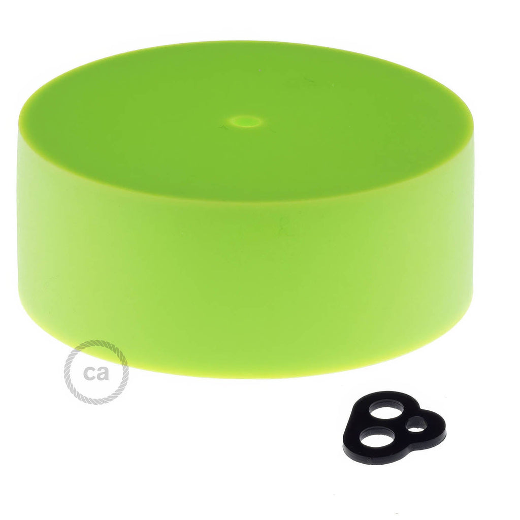 Kit zylindrischer Lampenbaldachin aus Silikon – Limette – Ansicht 3