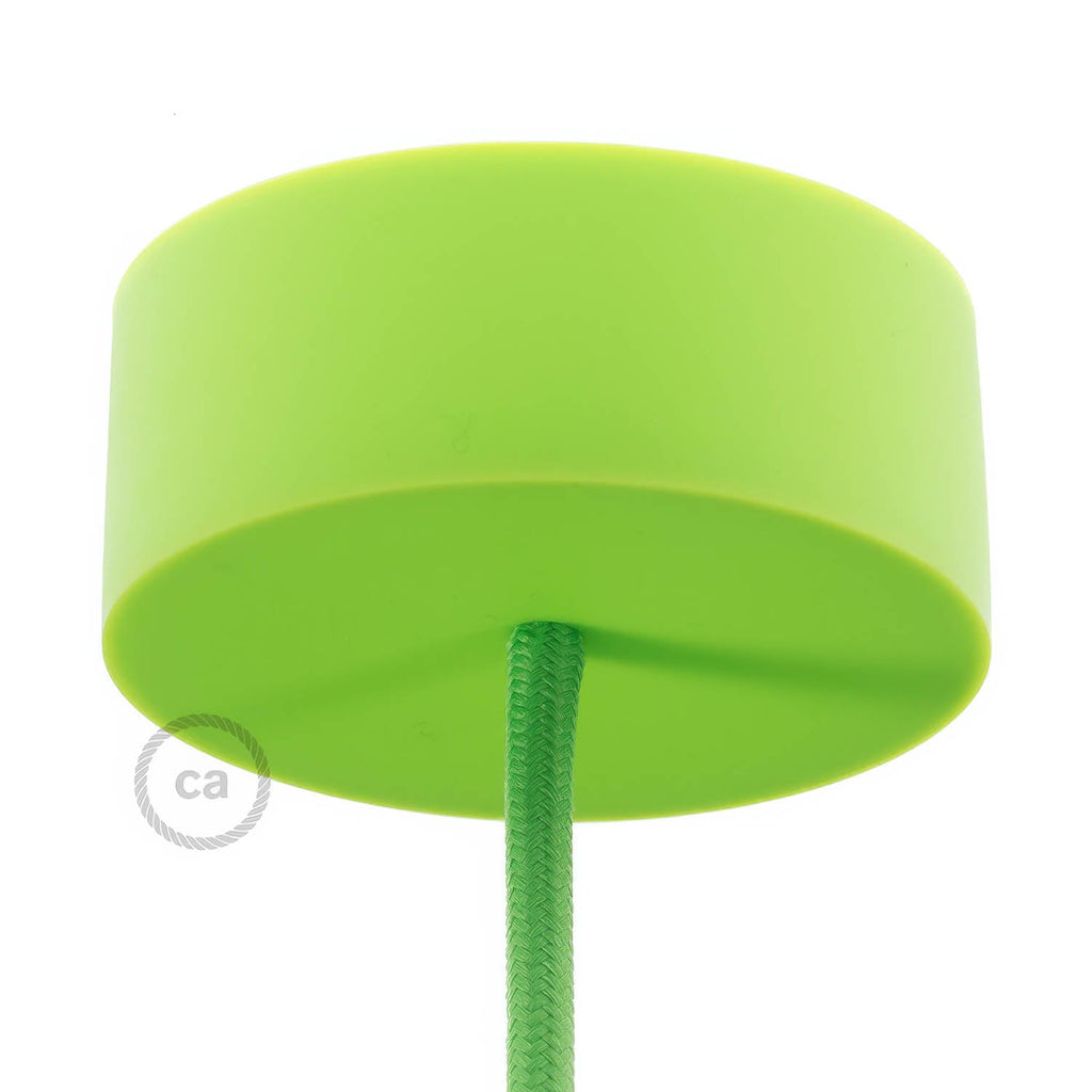 Kit zylindrischer Lampenbaldachin aus Silikon – Limette
