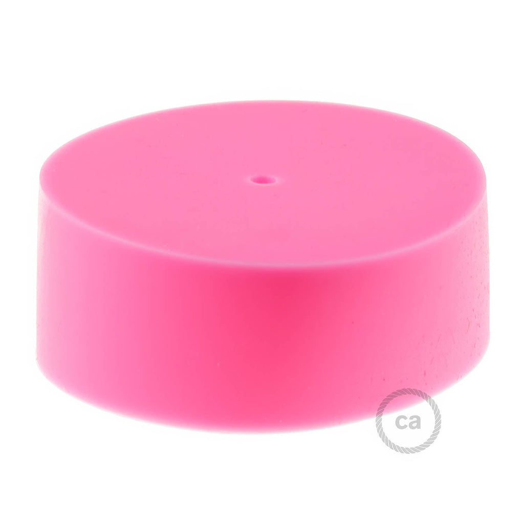 Kit zylindrischer Lampenbaldachin aus Silikon – Rosa – Ansicht 2