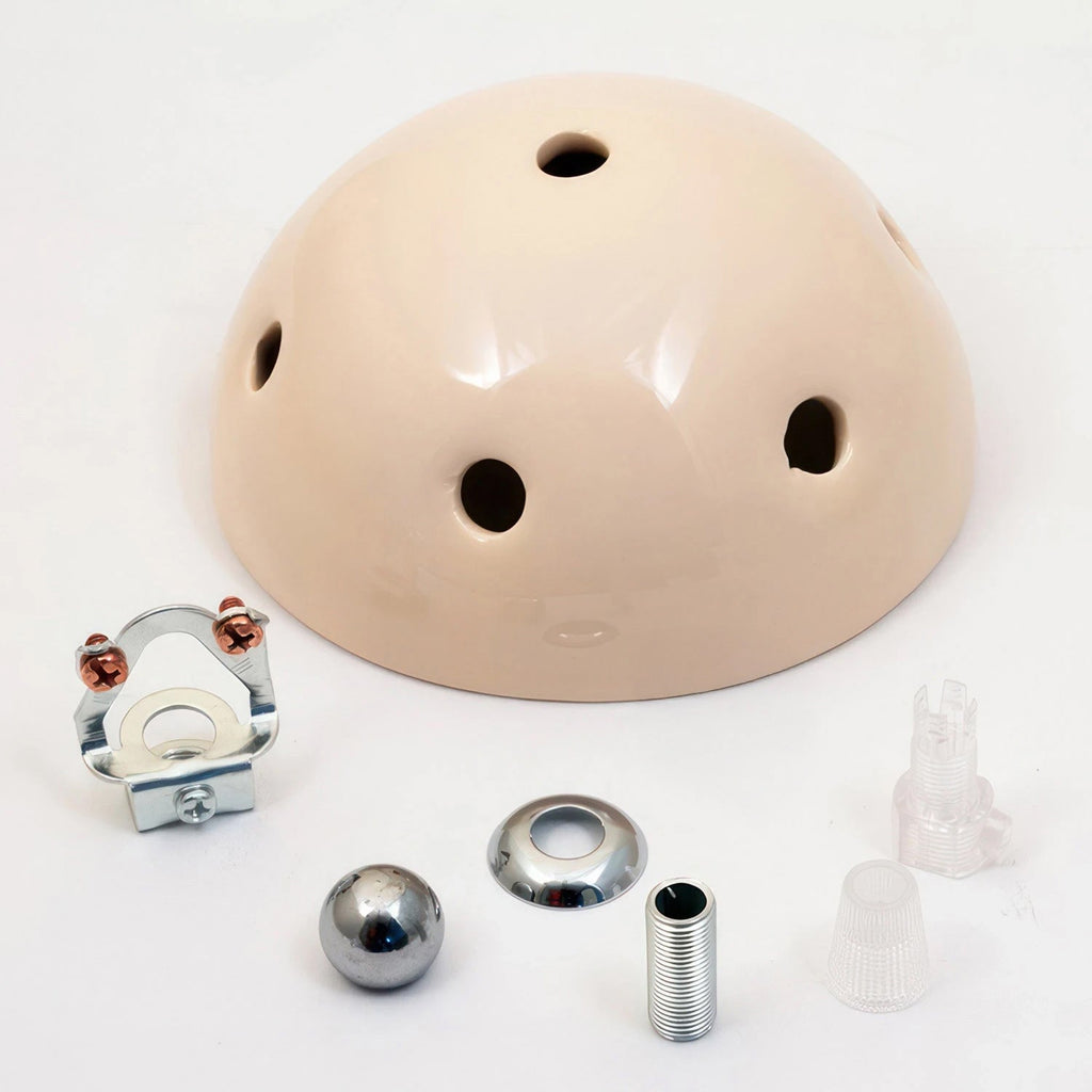 Baldachin-Kit aus Keramik mit 6 Löchern - Elfenbein – Ansicht 3