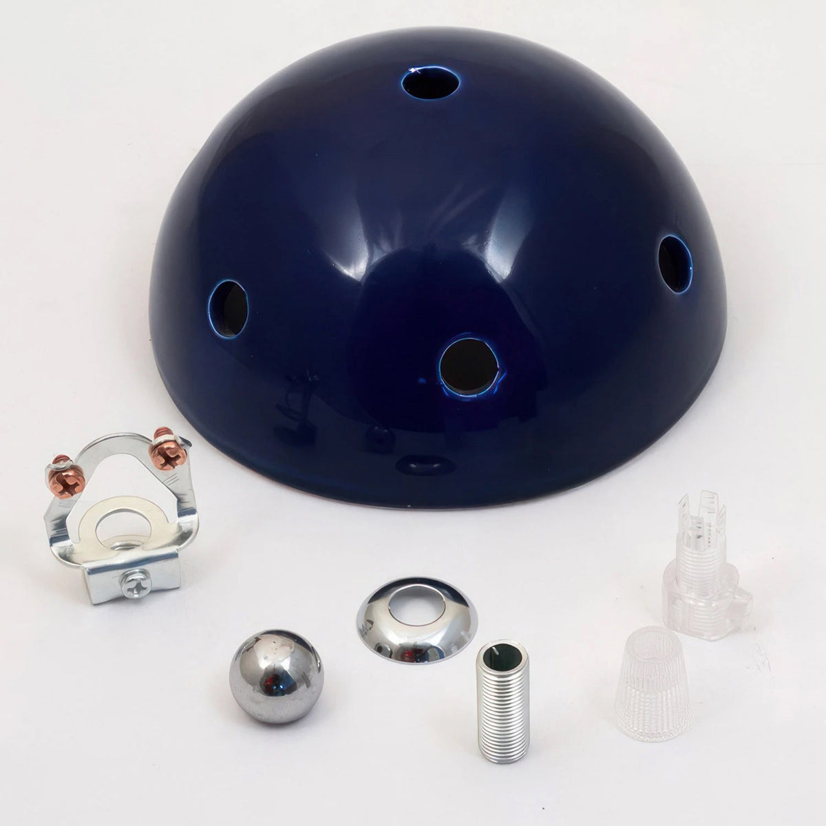 Baldachin-Set aus Keramik mit 6 Löchern - Blau – Ansicht 3