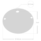Schlichtes Keramik-Rosetten-Set – Craquelet-Optik – Ansicht 3