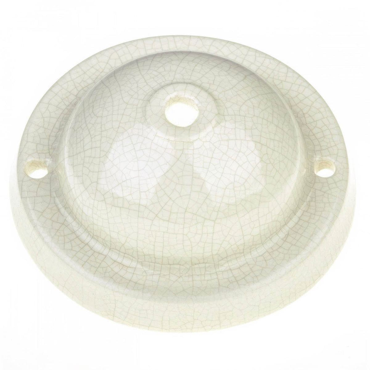 Schlichtes Keramik-Rosetten-Set – Craquelet-Optik – Ansicht 2