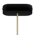 Ovales Holz-Baldachin-Kit – Schwarz