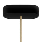 Ovales Holz-Baldachin-Kit – Schwarz