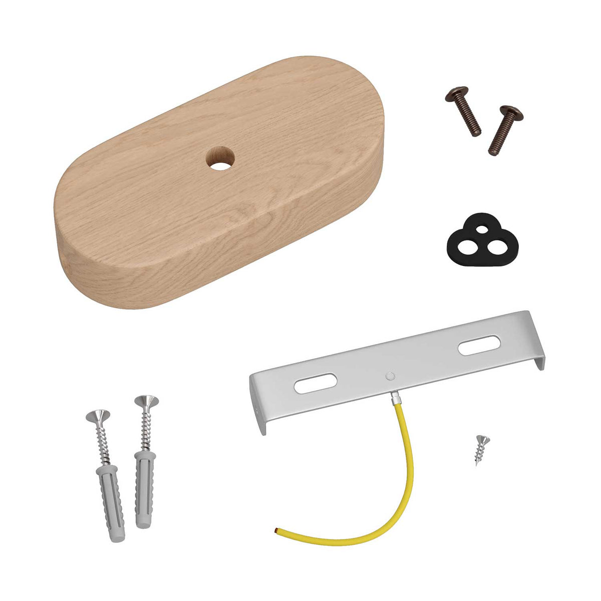 Ovales Holz-Baldachin-Kit – Natur – Ansicht 3