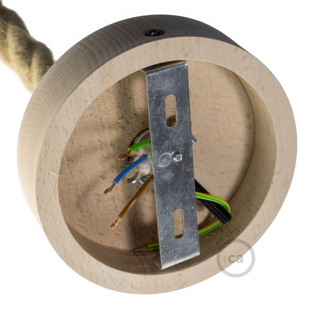 Holzbaldachin-Set für Kabel 2XL – Neutral – Ansicht 3