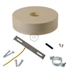 Holz-Lampenbaldachin-Set für 3XL-Kordel – Neutral – Ansicht 2