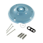 Rosetten-Kit aus Porzellan - Hellblau – Ansicht 3